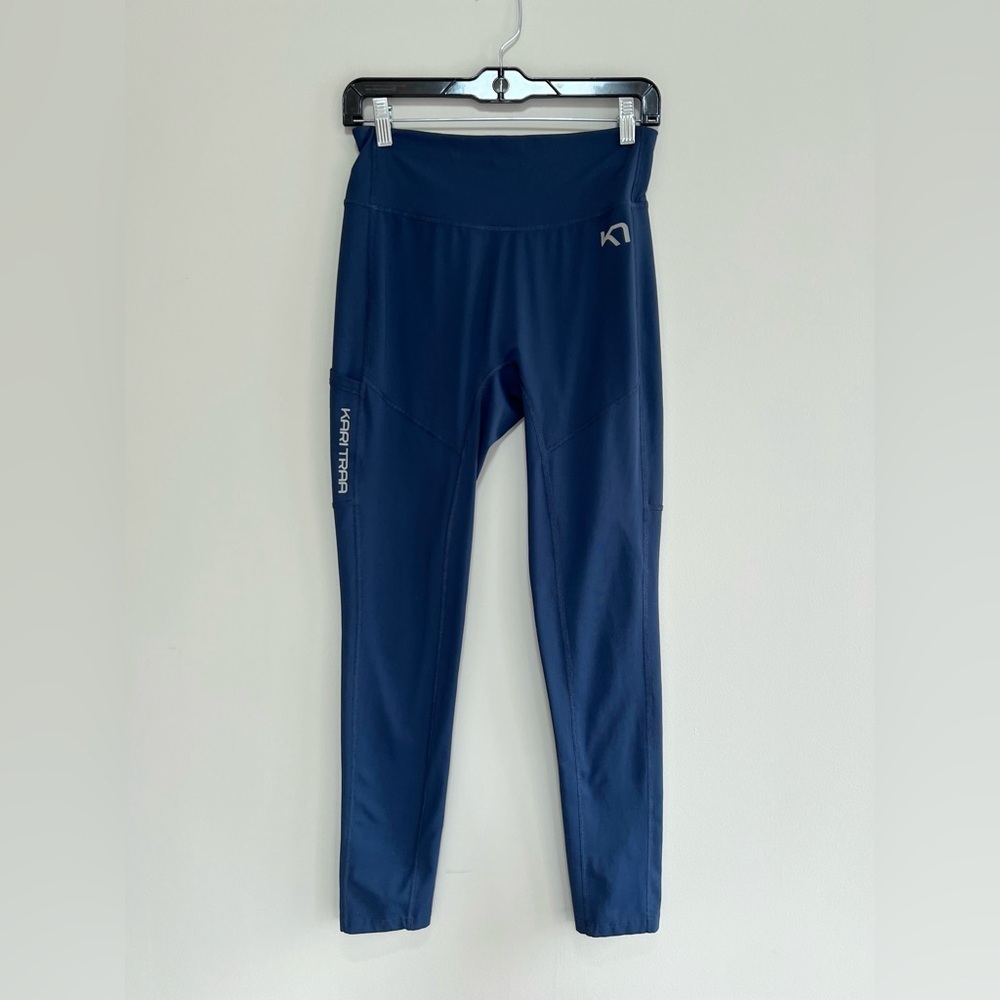 Kari Traa Tirill Hybrid Tight Weather Protection Leggings, Royal Navy Blue, M - Picture 3 of 10